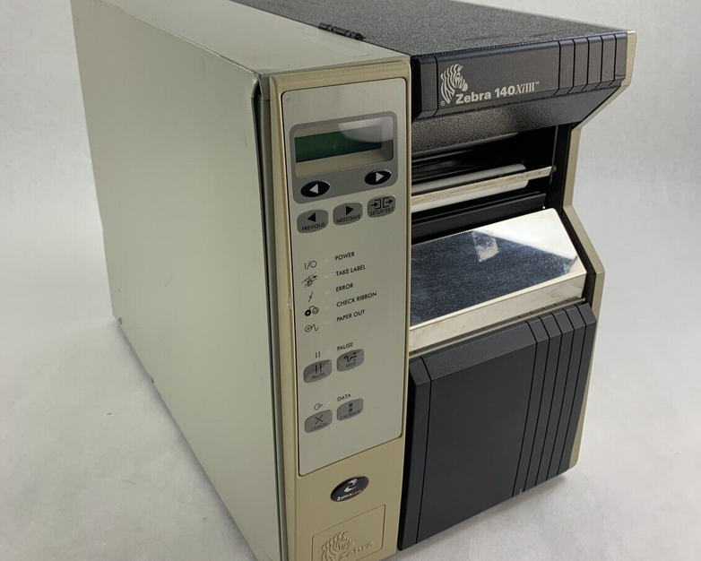 Zebra 140Xi3 III Label Thermal Printer 200 DPi Tested Self Serial and Network