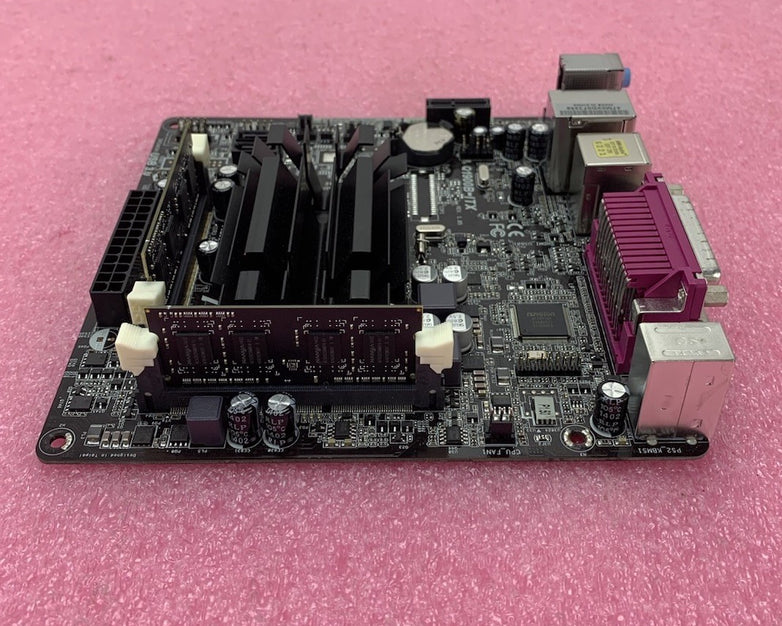 ASRock Q1900B-ITX Motherboard Celeron J1900 1.99GHz 4GB RAM 2 Sticks w/ Shield
