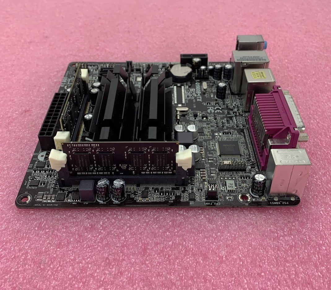ASRock Q1900B-ITX Motherboard Celeron J1900 1.99GHz 4GB RAM 2 Sticks w/ Shield2