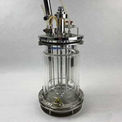 Eppendorf G-1395-13  3L Liter Glass Jacketed Vessel Bioreactor