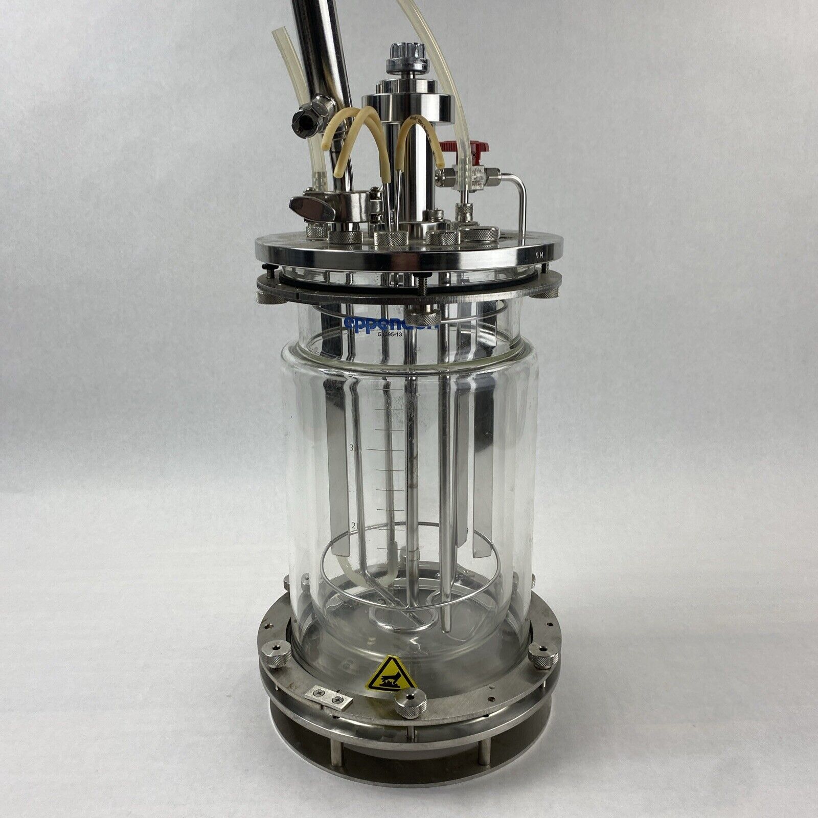 Eppendorf G-1395-13  3L Liter Glass Jacketed Vessel Bioreactor