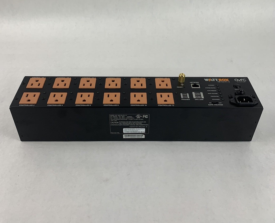 WattBox WB-700-IPV-12 1440W 12-Outlet Power Conditioner1