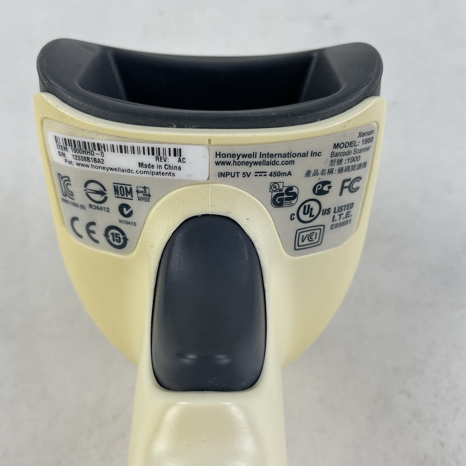 Honeywell 1900HHD-0 Barcode Scanner 1900HHD 1900 Power Tested
