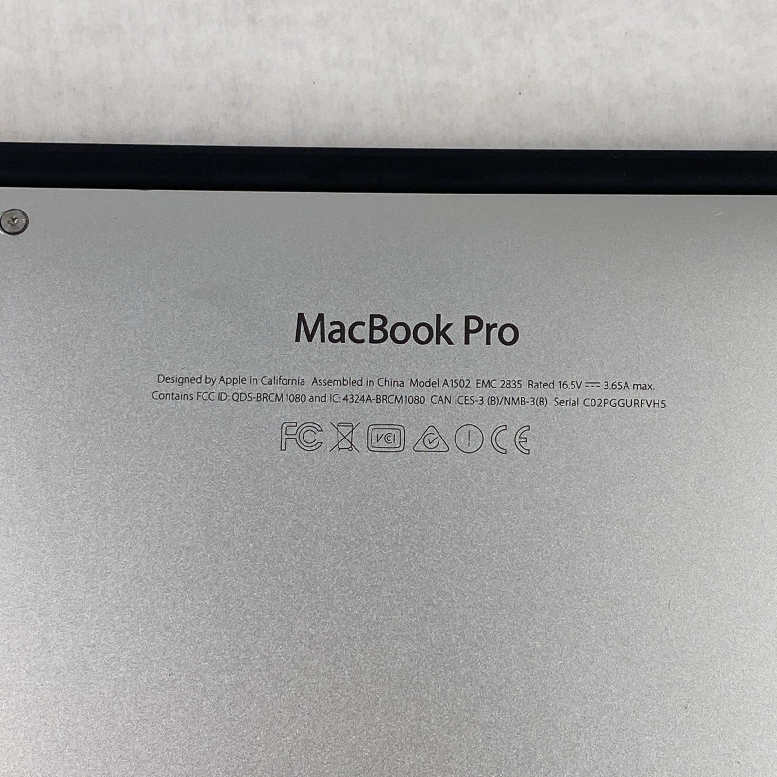 Apple MacBook Pro A1502 2015 Retina 13" 2.7GHz i5 8GB RAM 120GB SSD os12.7.6