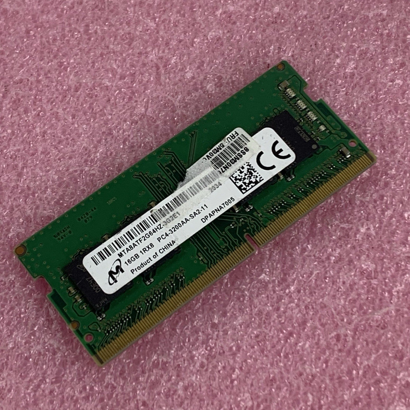 Micron MTA8ATF2G64HZ-3G2E1 16 GB 1Rx8 PC4-3200AA DDR4 Laptop Memory RAM0