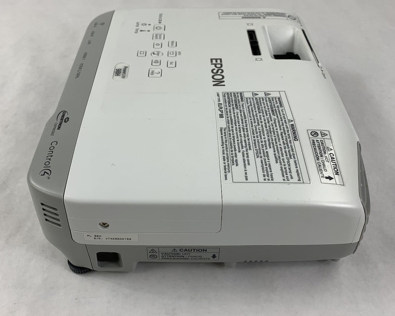 Epson PowerLite 98H H687A LCD Lamp Projector 3463 Lamp Hours - No Remote