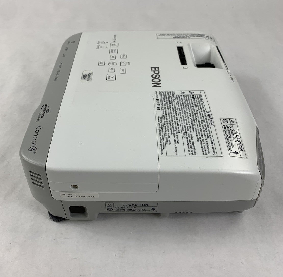 Epson PowerLite 98H H687A LCD Lamp Projector 3463 Lamp Hours - No Remote5