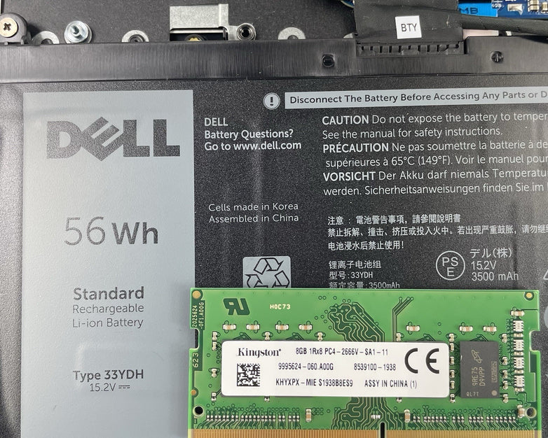 Dell Latitude 3500 15.6" i5-8265U 1.60 GHz 8 GB RAM No SSD/OS/AC