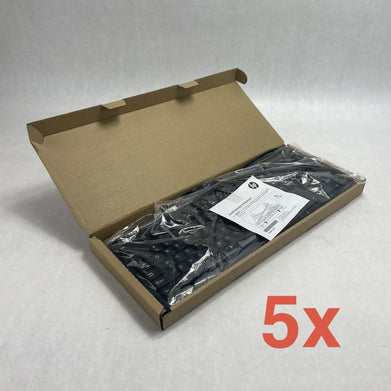 HP SK-2025 Multimedia Keyboard USB Wired with USB Hub Lot of 5