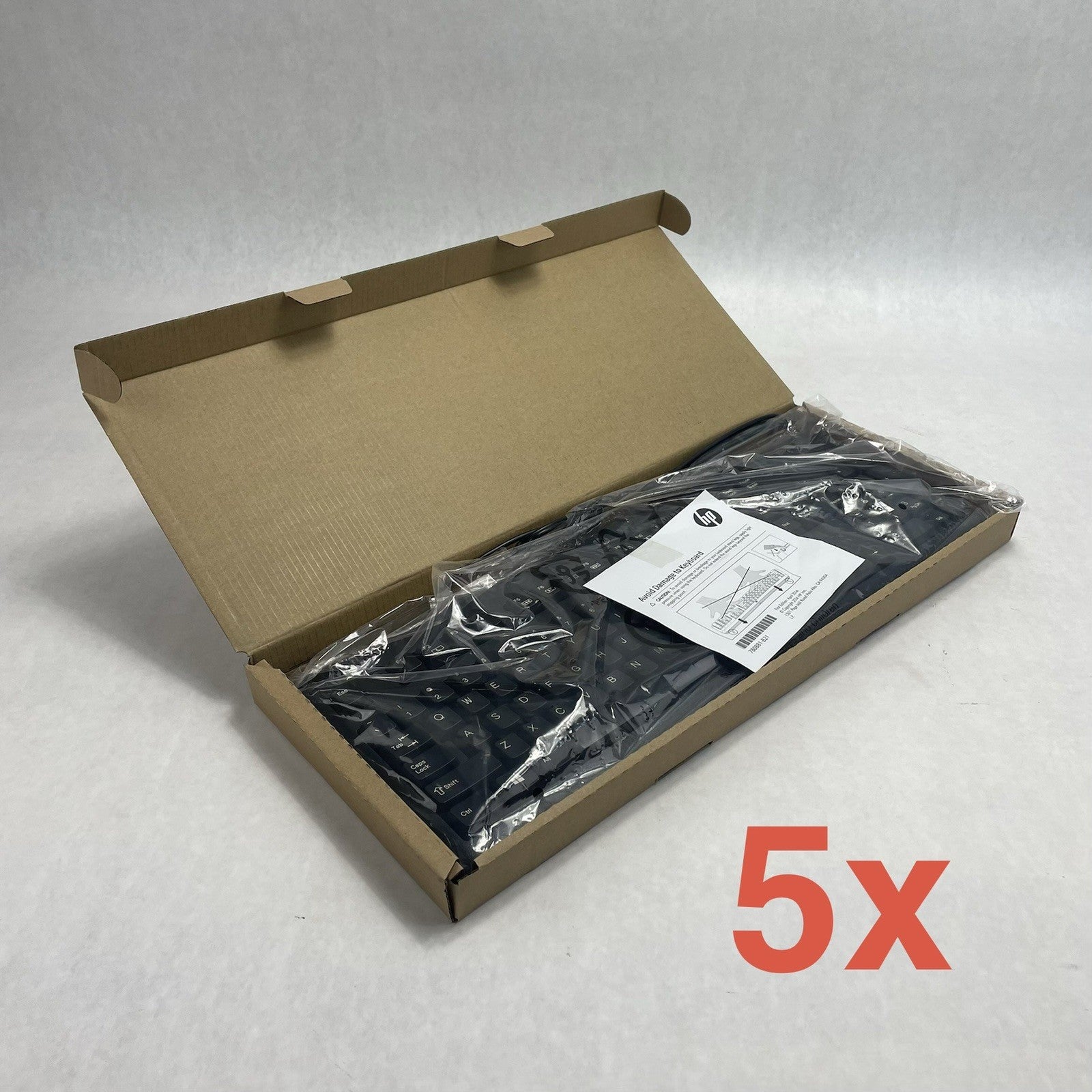 HP SK-2025 Multimedia Keyboard USB Wired with USB Hub Lot of 50