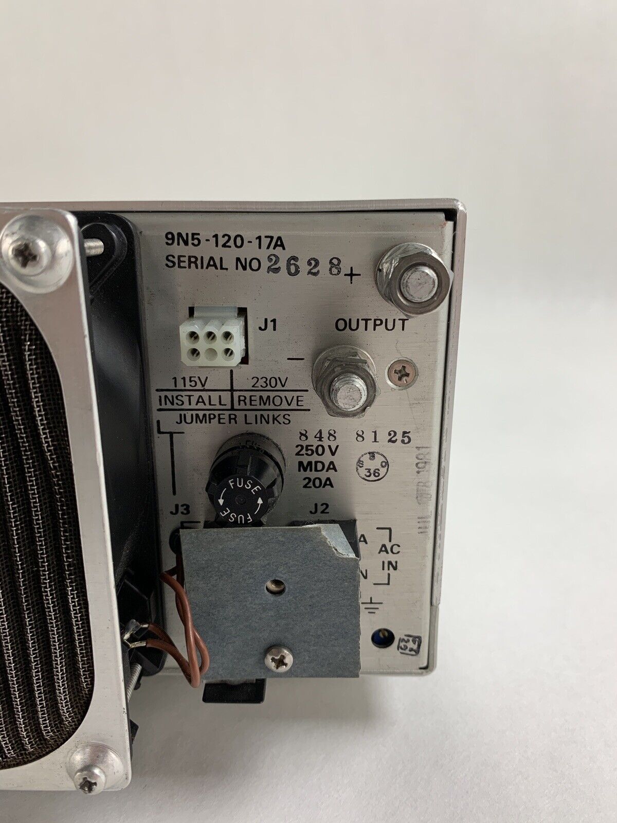 PowerTec DC Power Supply 115/230VAC 47-63Hz 1000W Max9N5-120-17A Untested