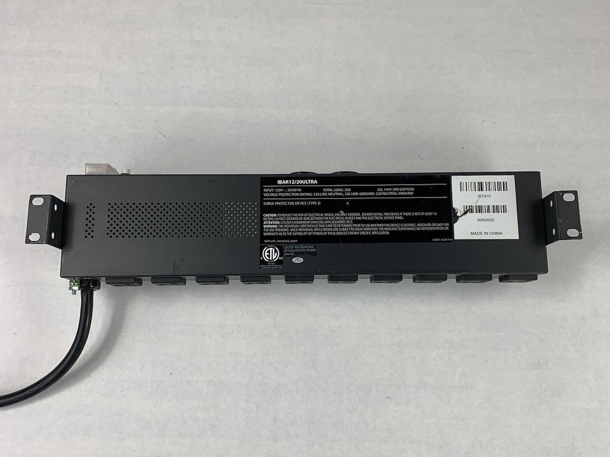 Tripp Lite IBAR12/20ULTRA 12 Outlet Rackmount Surge Protector
