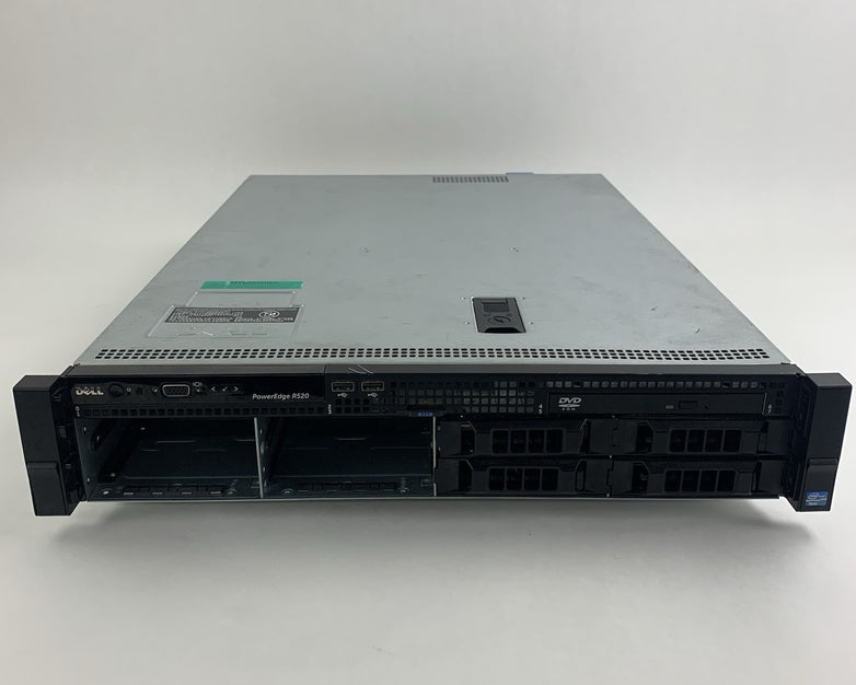 Dell PowerEdge R520 2U Server 2x Xeon E5-2440 2.4 GHz 96 GB RAM No OS No HDD