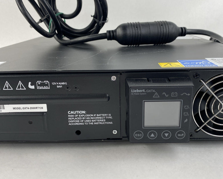 Libert Vertiv GXT4-2000RT120 UPS 120V AC Tested - No Batteries