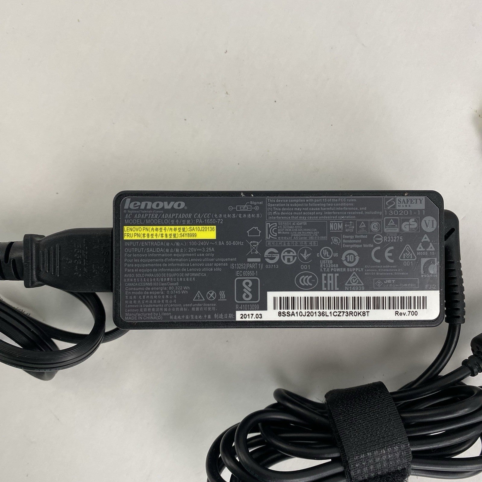 Lenovo PA-1650-72 65W AC Adapter Mixed Lot of 55