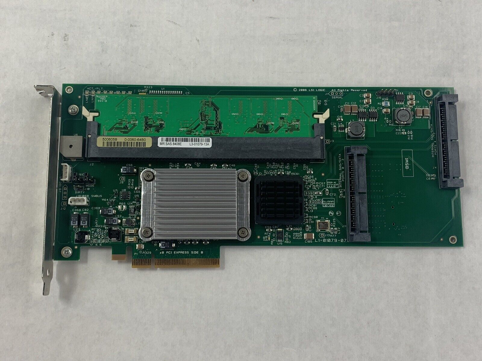 LSI SAS 8408e SAS RAID Controller Card D29815-151 DDR2 L3-01079-13A