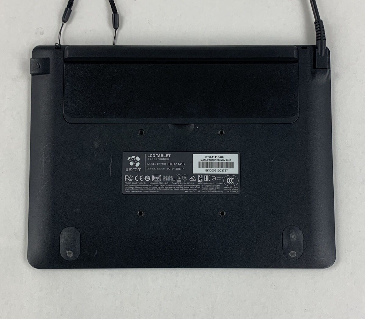 Wacom DTU-1141B 10.1" Full HD Digitizer Interactive Pen Display Tested W/ Stylus