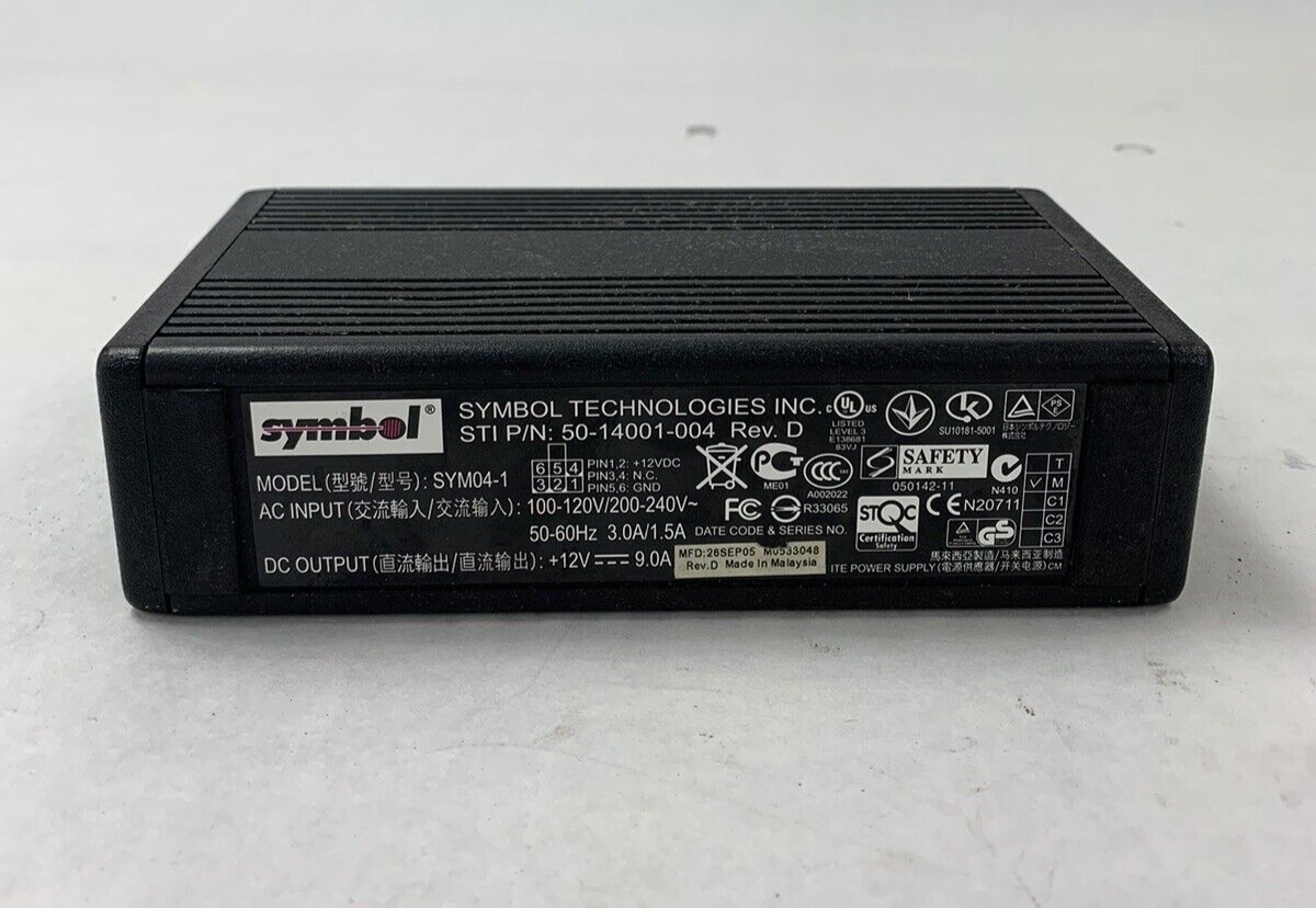 Lot of 2 Symbol SYM04-1 Power Supply 50-14001-004 No Cords