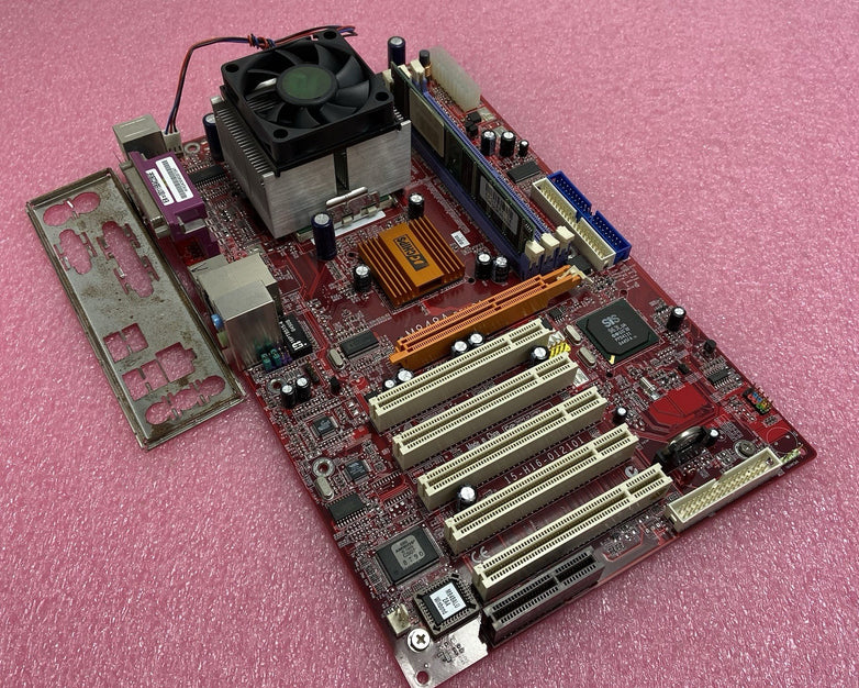 ECS PC Chips M848A Motherboard AMD Athlon XP 1.25GHz 1GB RAM w/IO