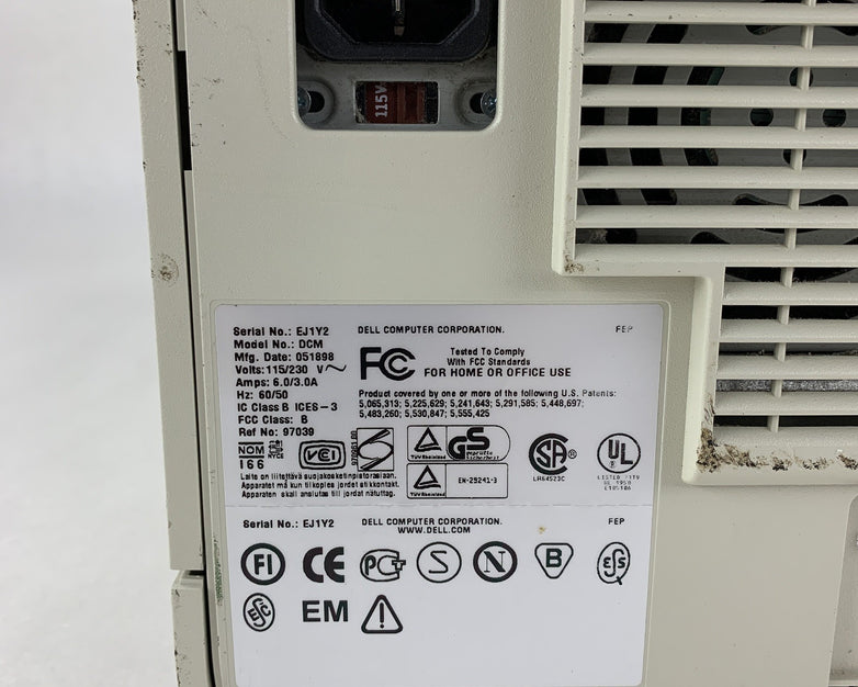 Dell OptiPlex GXA DCM Desktop Computer PC Pentium II 300 MHz 128 MB No OS No HDD