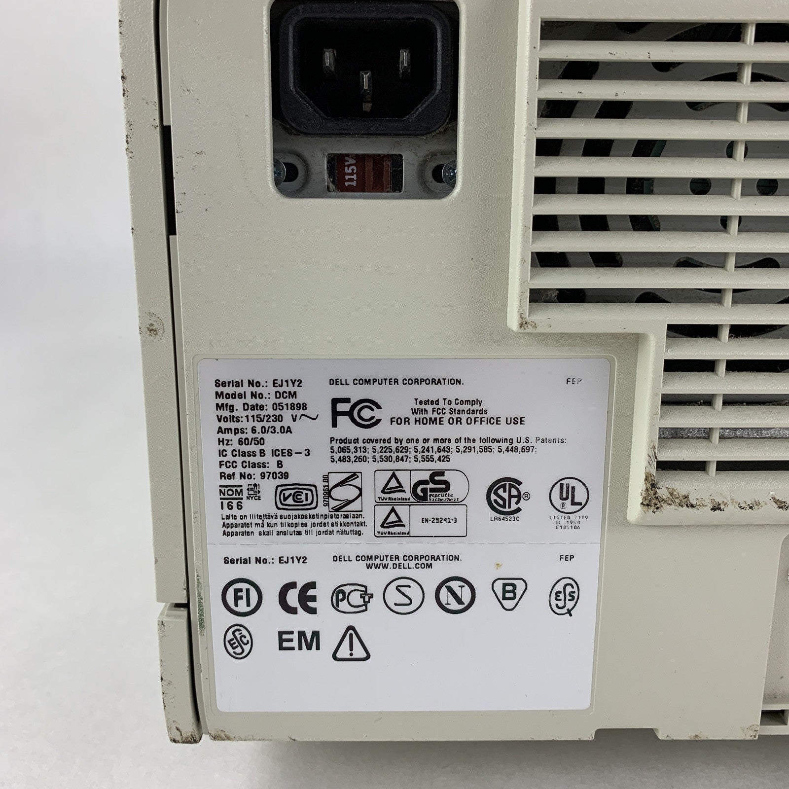 Dell OptiPlex GXA DCM Desktop Computer PC Pentium II 300 MHz 128 MB No OS No HDD