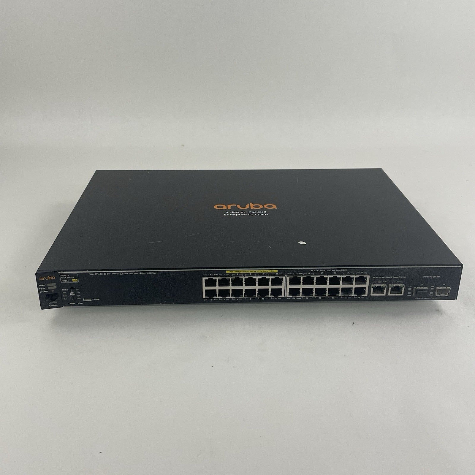 HP J9779-60101 Aruba 2530 24 PoE+ Network Switch Tested & Reset1