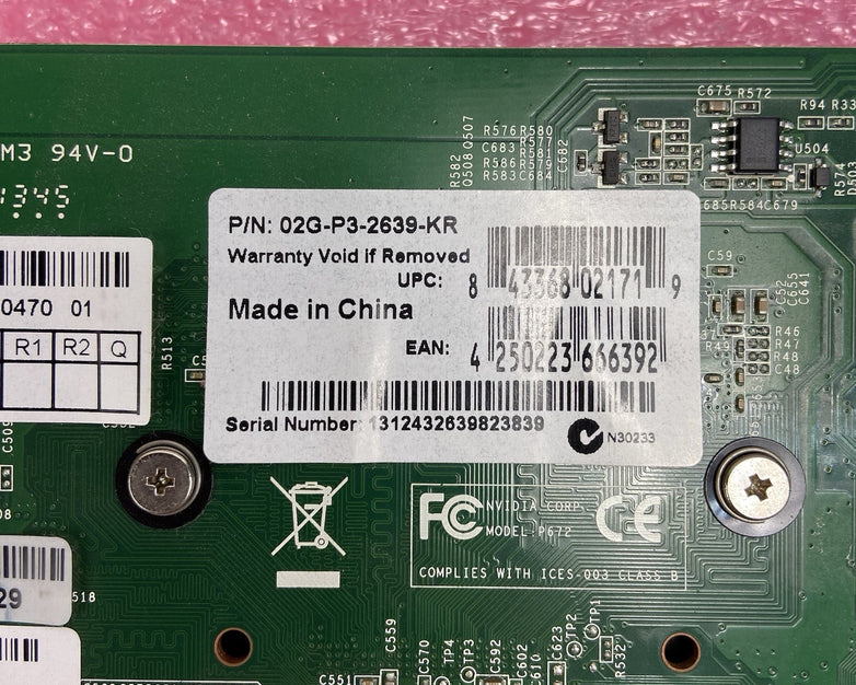 EVGA Nvidia GeForce GT630 02G-P3-2639-KR PCIe Graphics Card