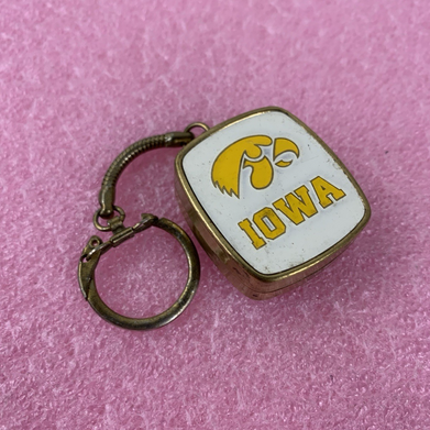University of Iowa Hawkeyes Fight Song Music Box Vintage Keychain