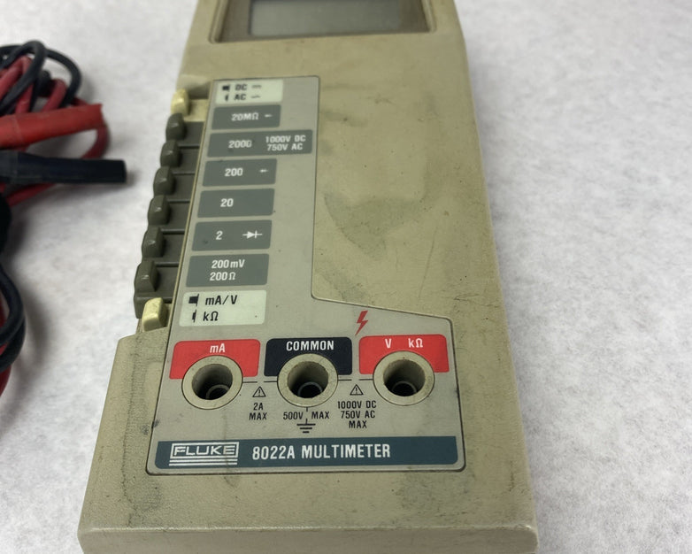Fluke 8022A Multimeter Untested No Batteries