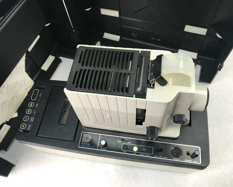 Vintage Dukane Micromatic II Sound Filmstrip Projector with Case