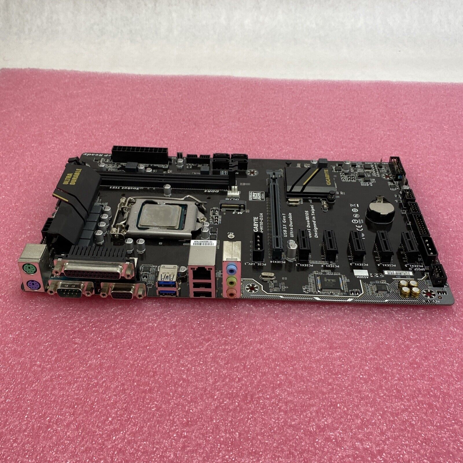 Gigabyte H110-D3A Motherboard Pentium C4400 3.3GHz No RAM No Shield