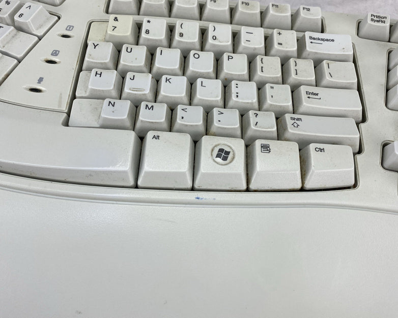 Microsoft X08-73009-01 Ergonomic Wired Keyboard w/ USB Adapter - Tested