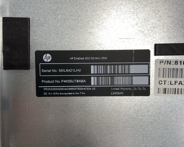 HP EliteDesk 800 G2 MFF Intel Core i5-6500T 2.5GHz 8GB RAM No AC/HDD/OS