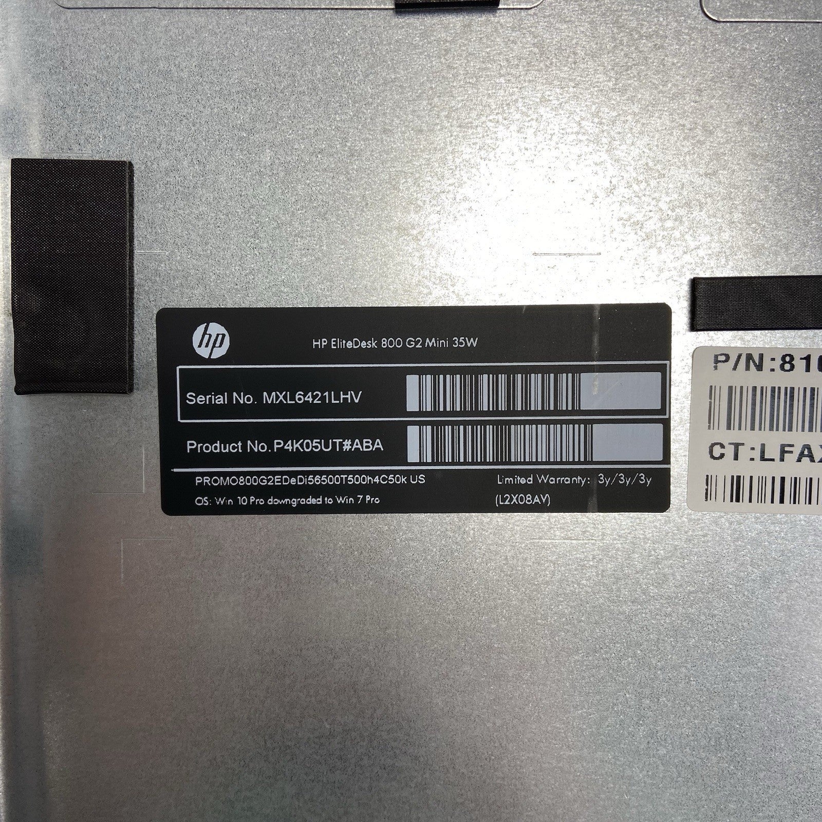 HP EliteDesk 800 G2 MFF Intel Core i5-6500T 2.5GHz 8GB RAM No AC/HDD/OS8