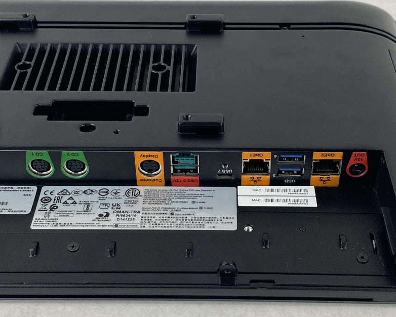 Oracle Micros Workstation 6 Series 2 Celeron 4305UE 2.0 GHz 8GB No SSD w/ Stand