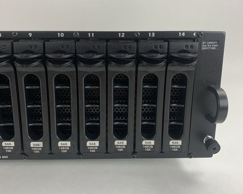 Dell PowerVault MD3000i AMP01 Storage Array 15x Cad 2x PSUs No HDDs/Controllers