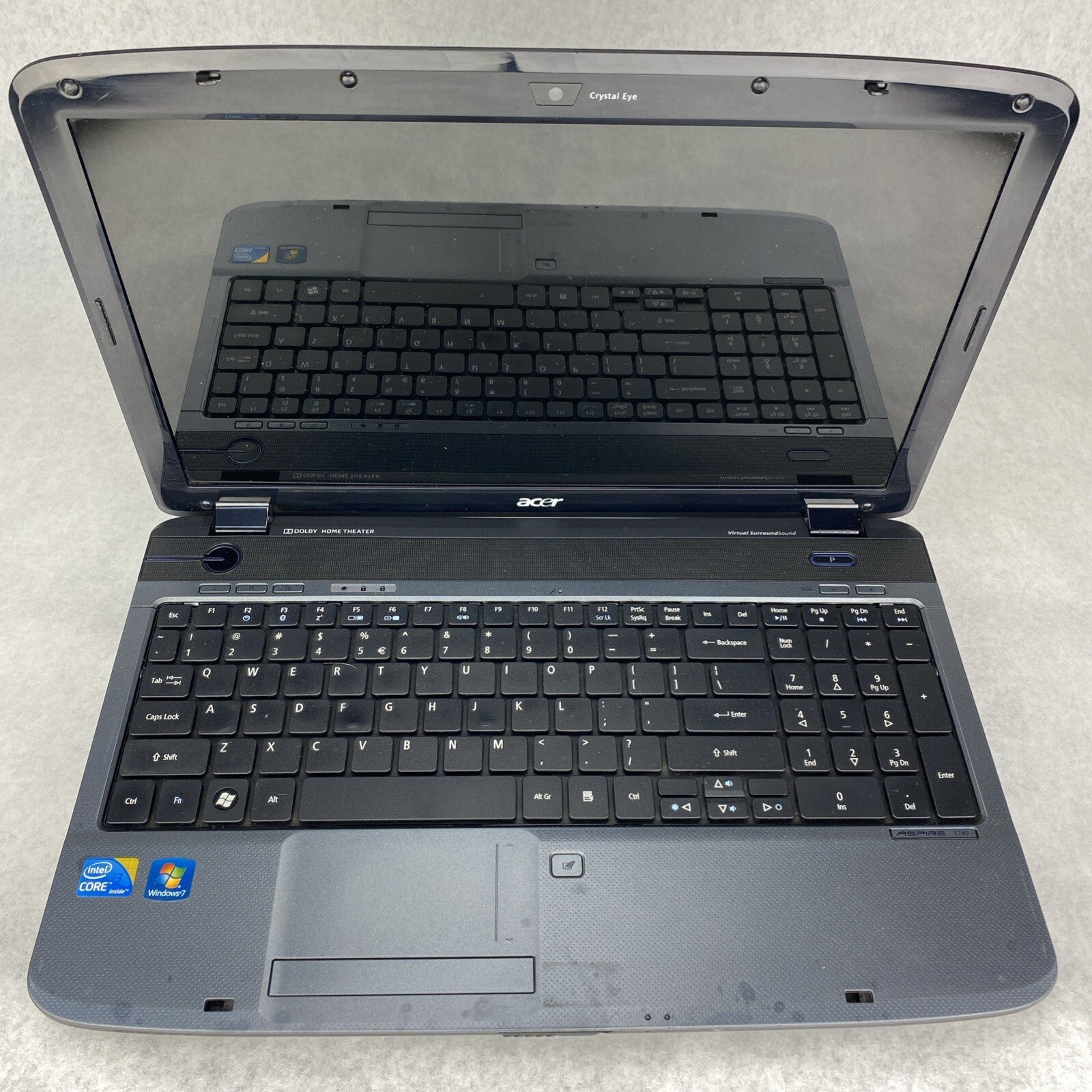 Acer Aspire 5740 15.6" Intel Core i3-M330 2.13GHz 4GB RAM No AC HDD OS