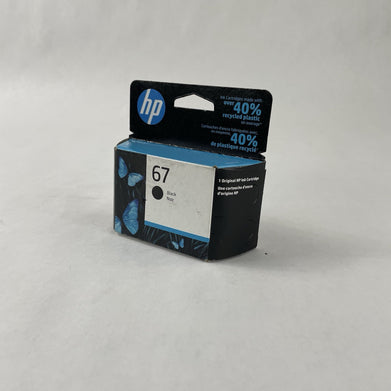 HP 67 Black Original Ink Cartridge 3YM56AN#140 FEB 2023