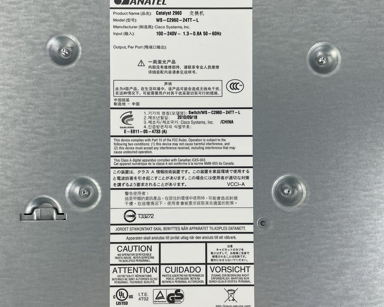 Cisco WS-C2960-24TT-L 24-Port 10/100 - Tested