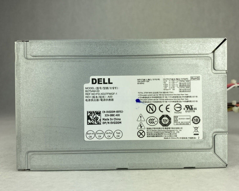 DELL POWER SUPPLY MODEL B275AM-00 275W For Optiplex MT