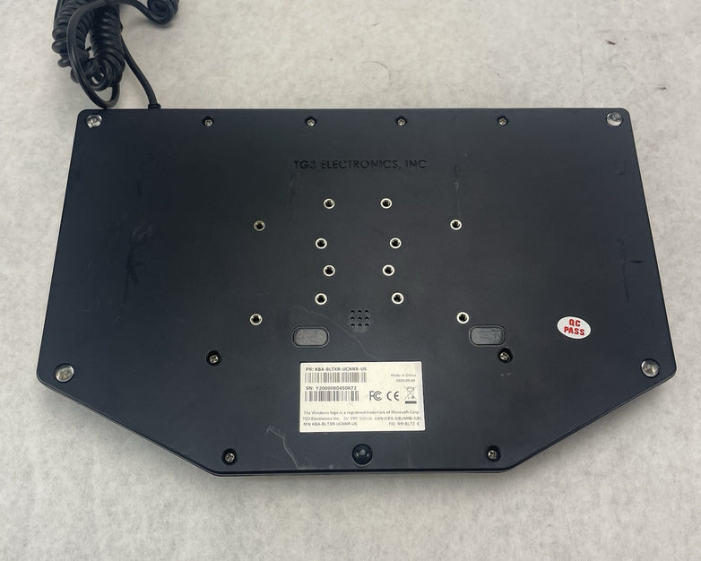 TG3 Electronics TG3-TP-USB-BLTX Rugged Keyboard KBA-BLTXR-UCNNR-US Tested
