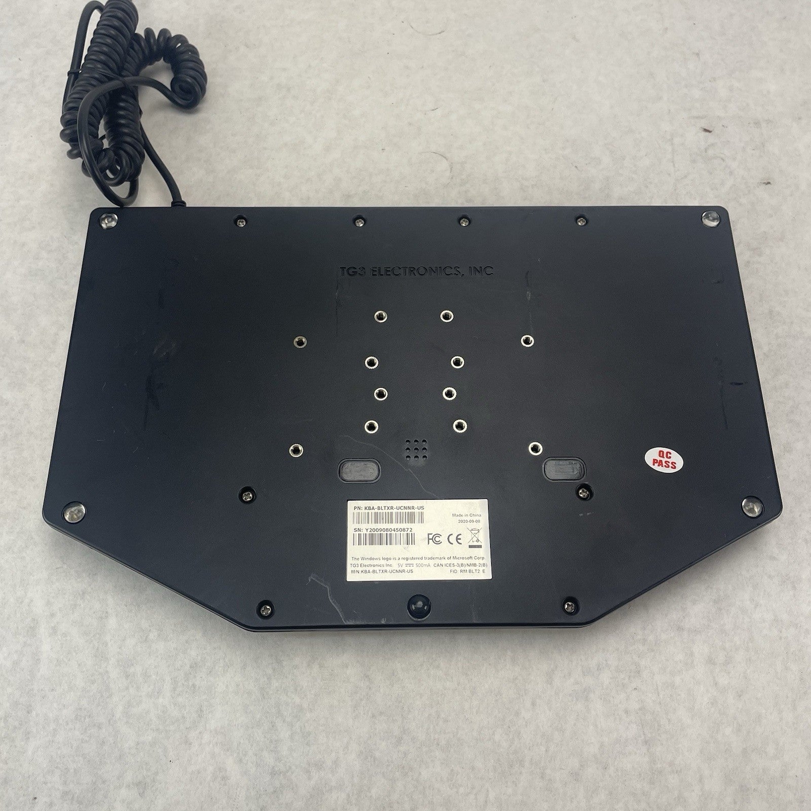 TG3 Electronics TG3-TP-USB-BLTX Rugged Keyboard KBA-BLTXR-UCNNR-US Tested6