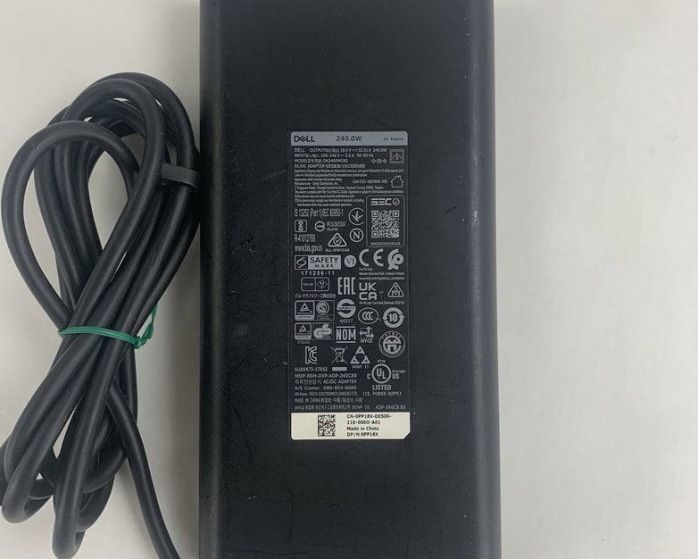 Dell DA240PM180 240W AC Adapter Charger 19.5V 12.3A Big Barrel No Power Cord
