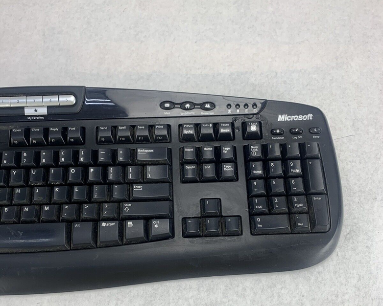 Lot of 2 Microsoft KC-0405 Wired Keyboard