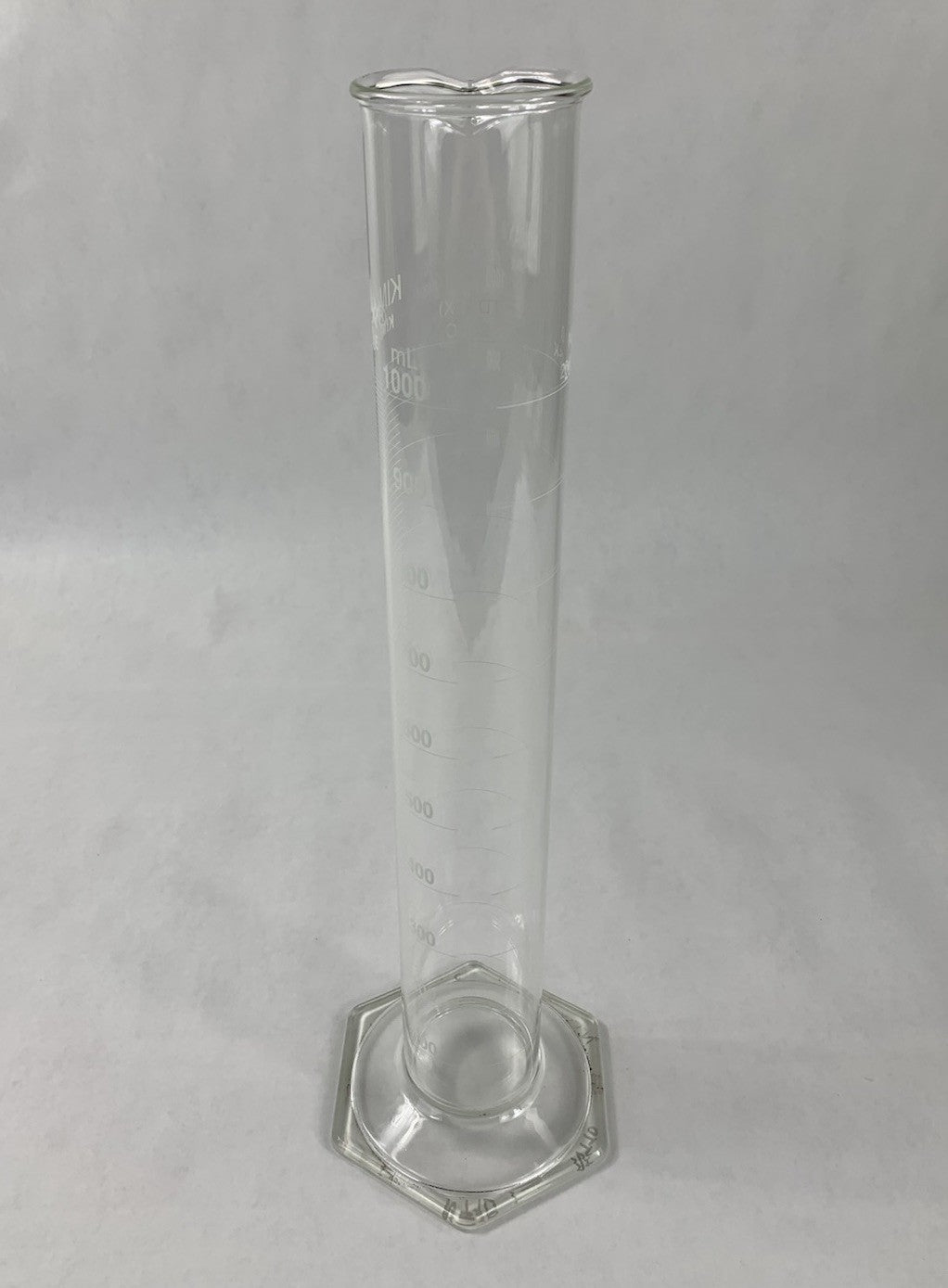 Kimble Kimax 20025-K 1000ml Borosilicate Glass Graduated Cylinder