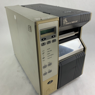 Zebra 140Xi III Label Thermal Printer 200 DPi Serial and Network Cracked Side