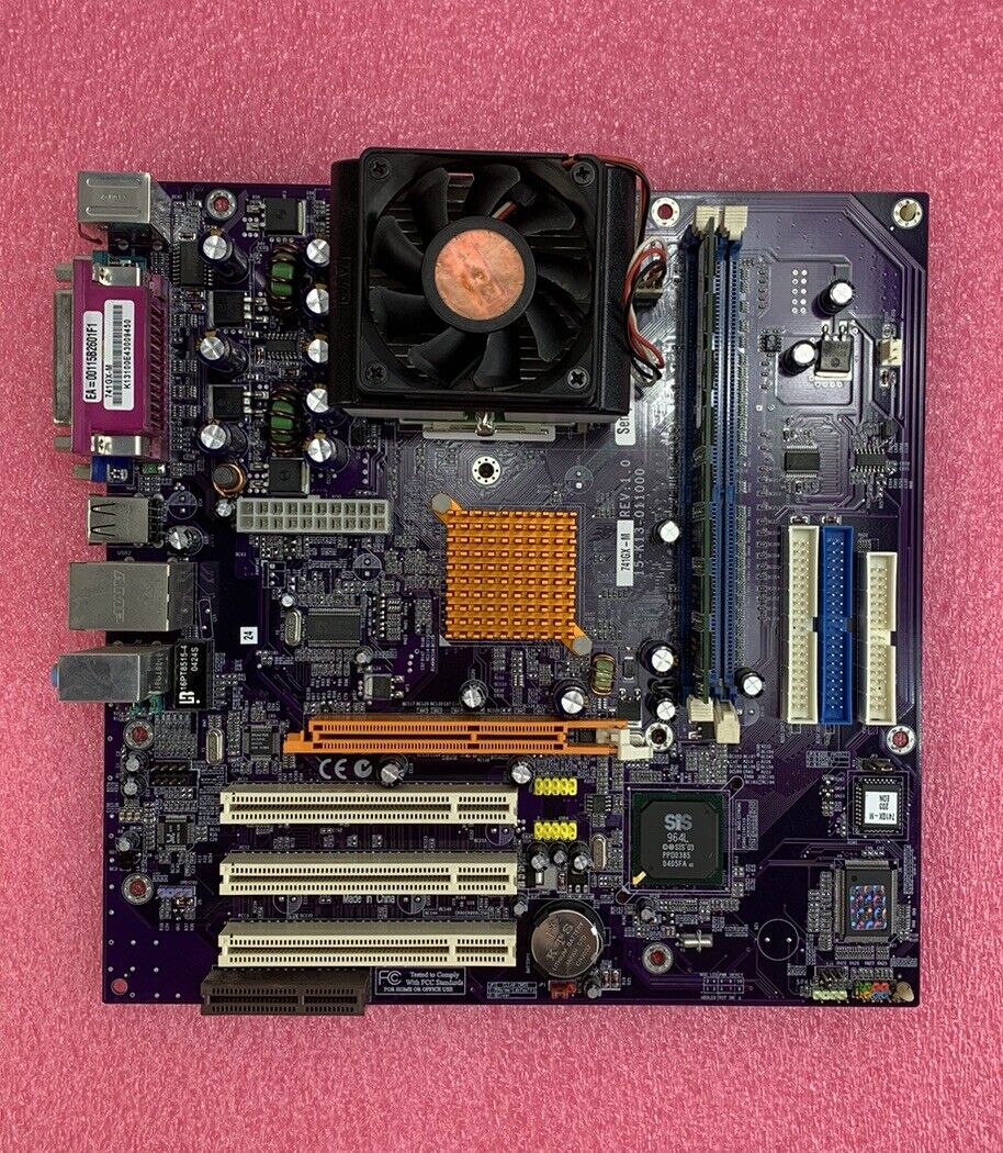 SIS-741 Motherboard AMD Sempron 1GHz 512MB RAM w/Shield