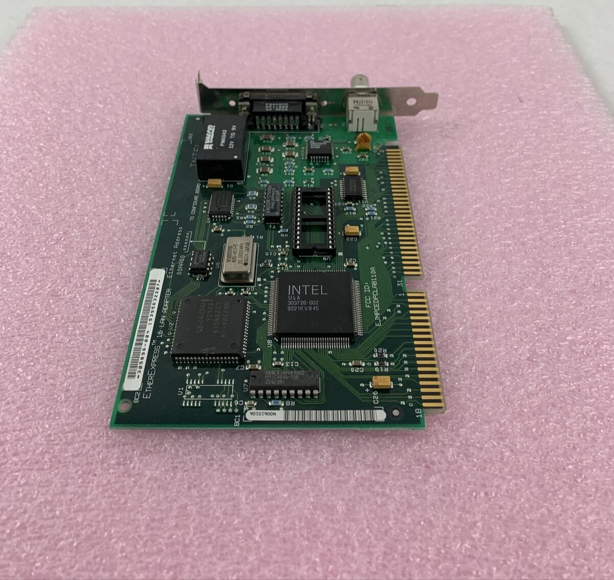 INTEL 16BIT AUI TP ETHERNET EHER EXPRESS ISA Adpater