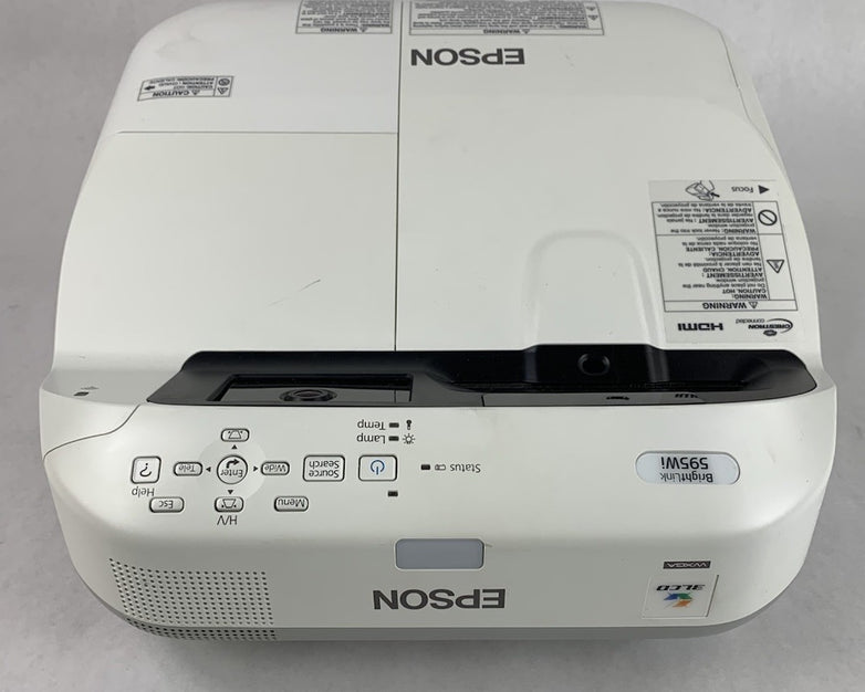 Epson H599A BrightLink 595Wi LCD Lamp Projector 3050 Lamp Hours No Remote