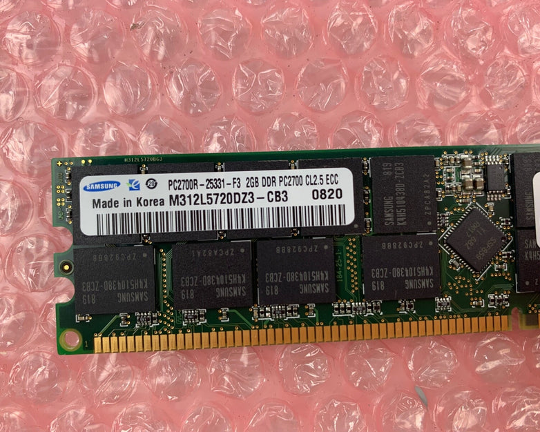 SAMSUNG 2GB PC DDR1 PC2700R CL2.5 2700R DDR1-333MHZ 333 184PIN ECC-REG RDIMM